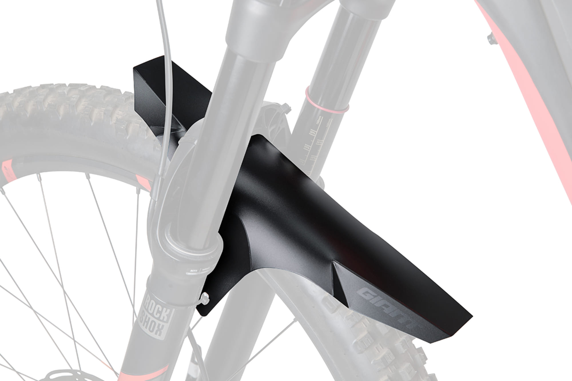 Giant Spritzschutz  E-MTB montiert an der Gabel