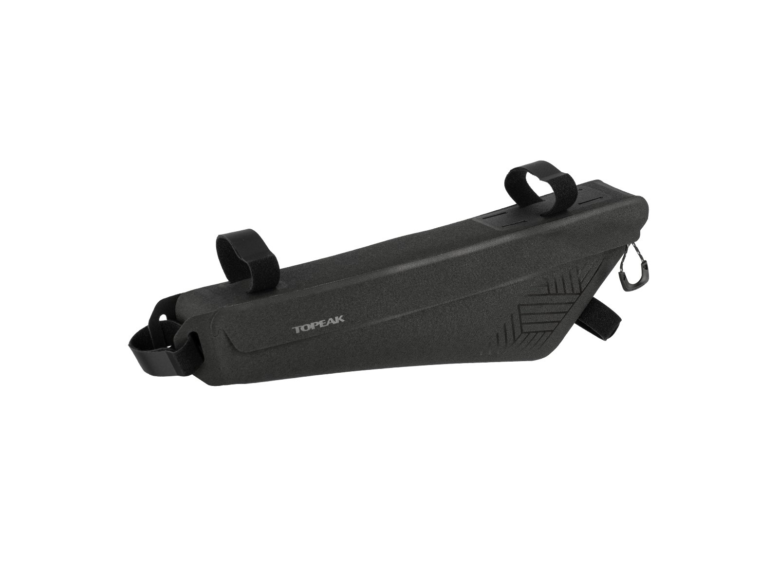 Produktfoto der Topeak Mitloader DryBag Rahmentasche in Gr. M in schwarz, Anicht schräg von der Seite