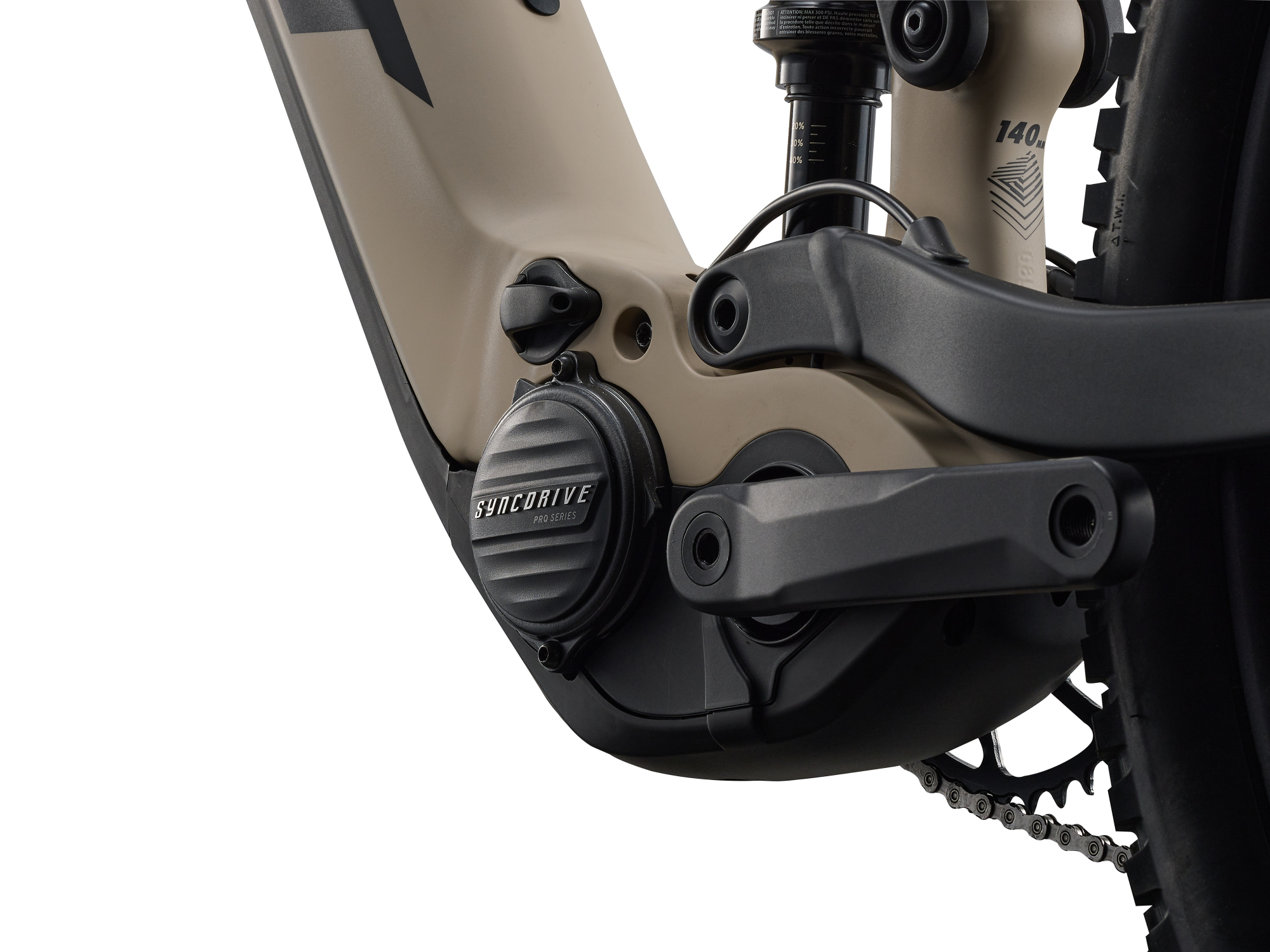 Giant Stance E+ Antriebseinheit mit SyncDrive‑Motor und integriertem Akkuanschluss.