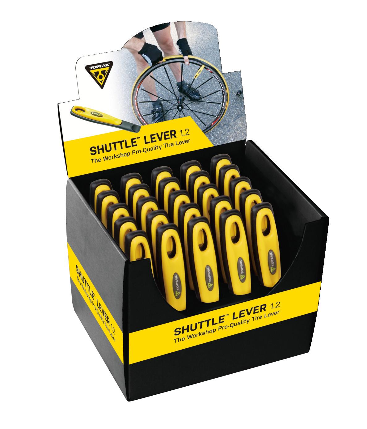 Topeak Shuttle™ Lever 1.2 Reifenheber-Set Thekendisplay