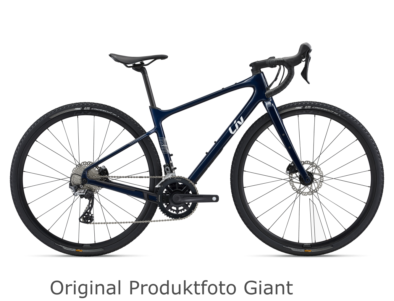 Liv Devote Advancend Damen-Gravelbike mit Carbonrahmen in blau