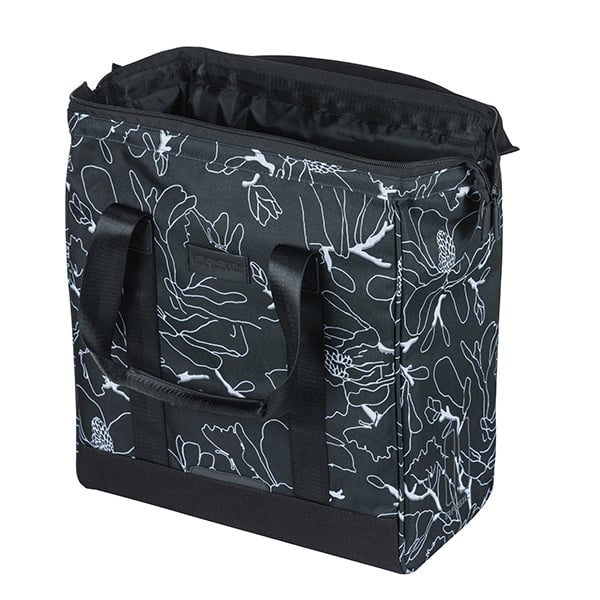 Basil Grand Flower Packtasche in schwarz