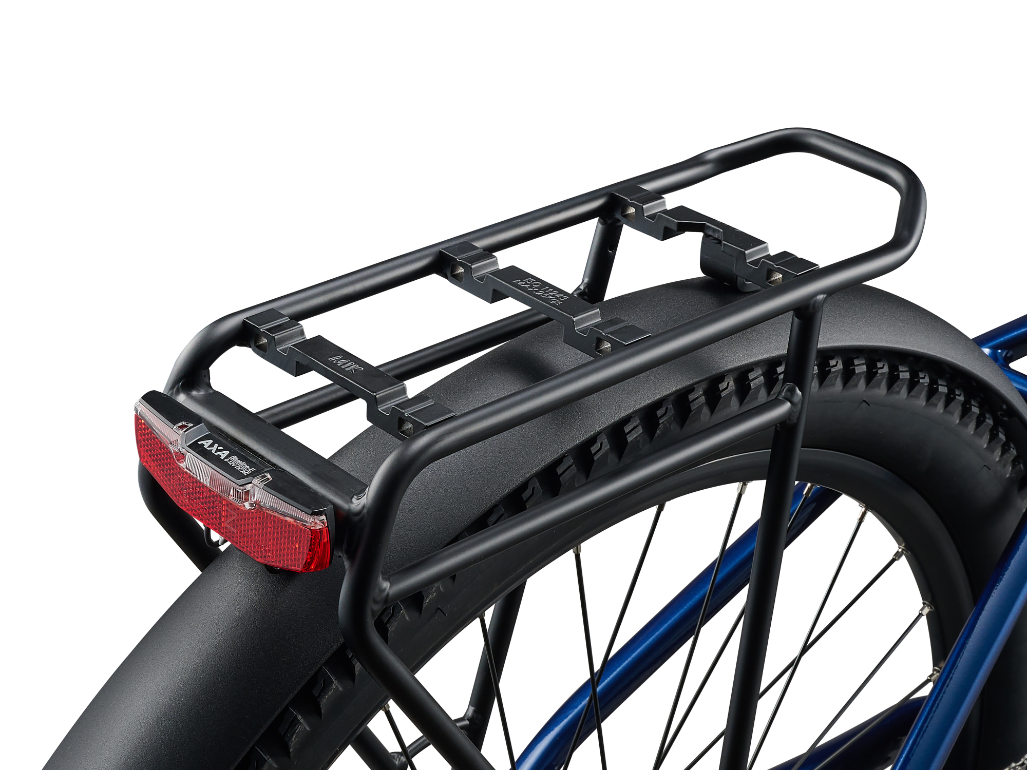 Giant E-MTB Talon E+ EX Hardtail , Detailansicht Gepäckträger und Schutzblech