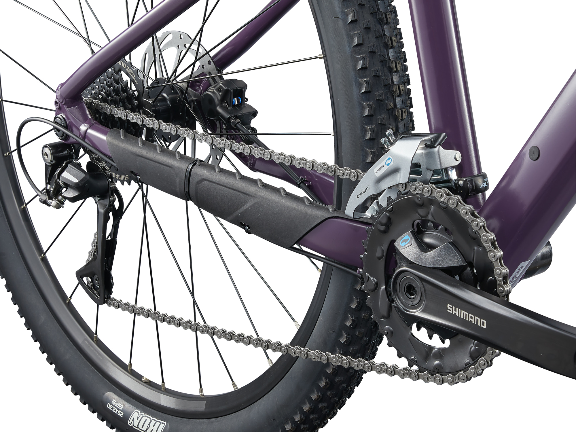 Liv Damen-MTB Hardtail Tempt 3, Detailansicht auf Antrieb und Schaltung