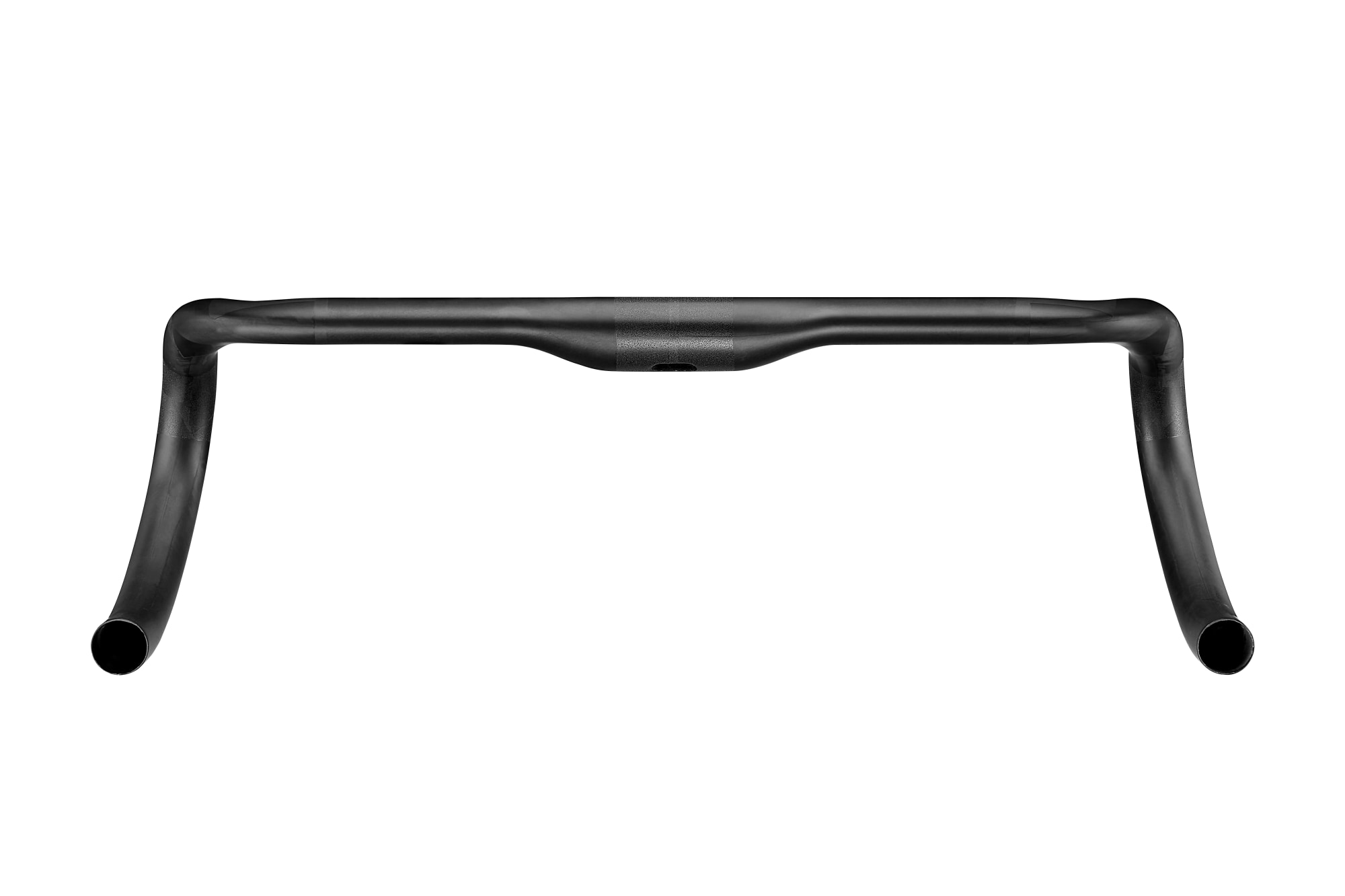 Frontansicht des Giant Contact SLR Carbon Rennradlenkers mit geradem Oberlenkerbereich.