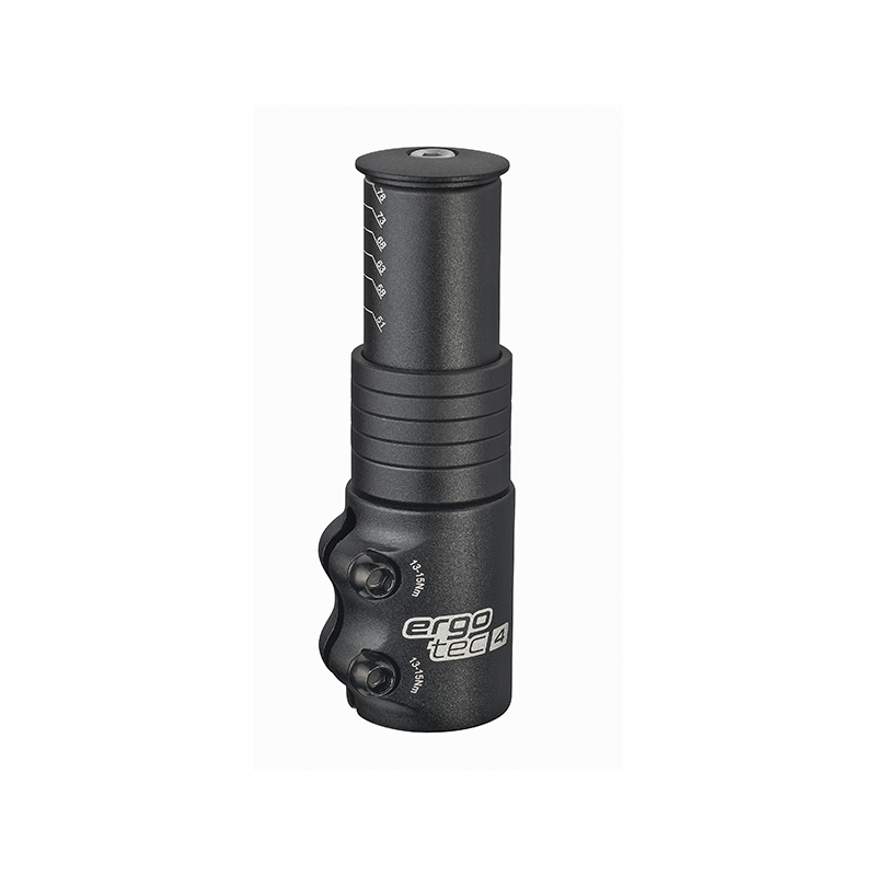 Vorbauerhöhung von Ergotec in Schwarz Ahead Adapter mit Safetylevel 4