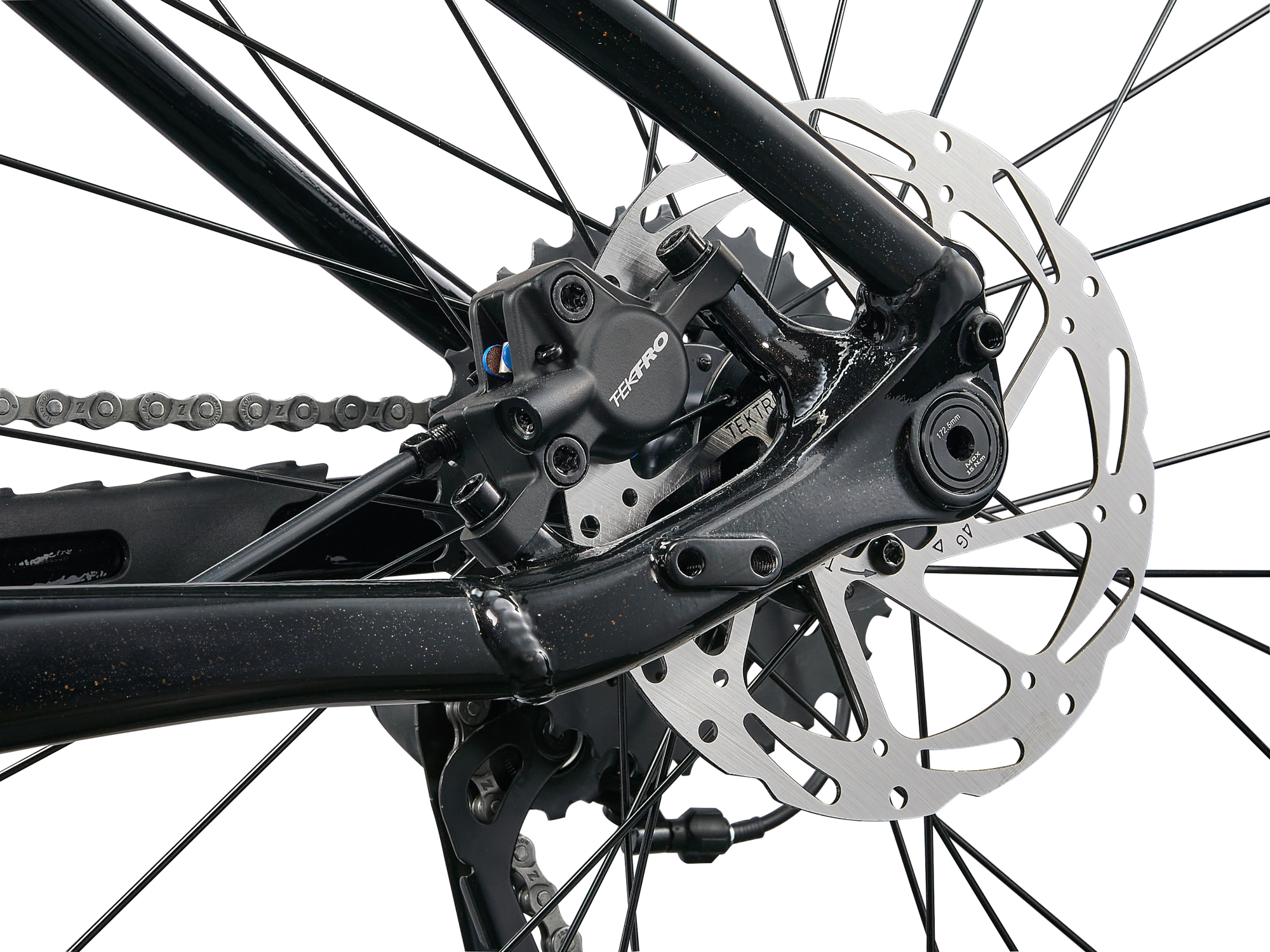 Giant Mountainbike Hardtail Talon 3 aus Aluminium, Detailansicht hintere Schweibenbremse (Achtung; abweichende Farbe)