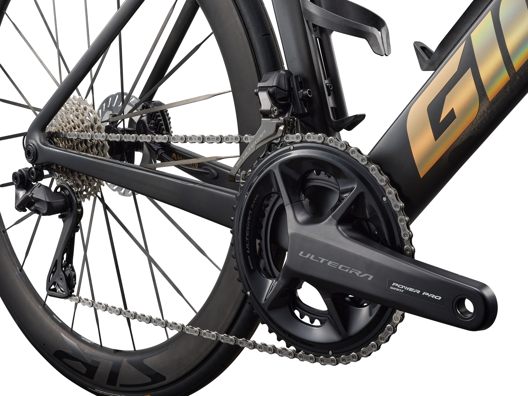 Giant Propel Advanced SL Rennvelo in Raw Carbon mit Ultegra Kurbel und Antrieb.