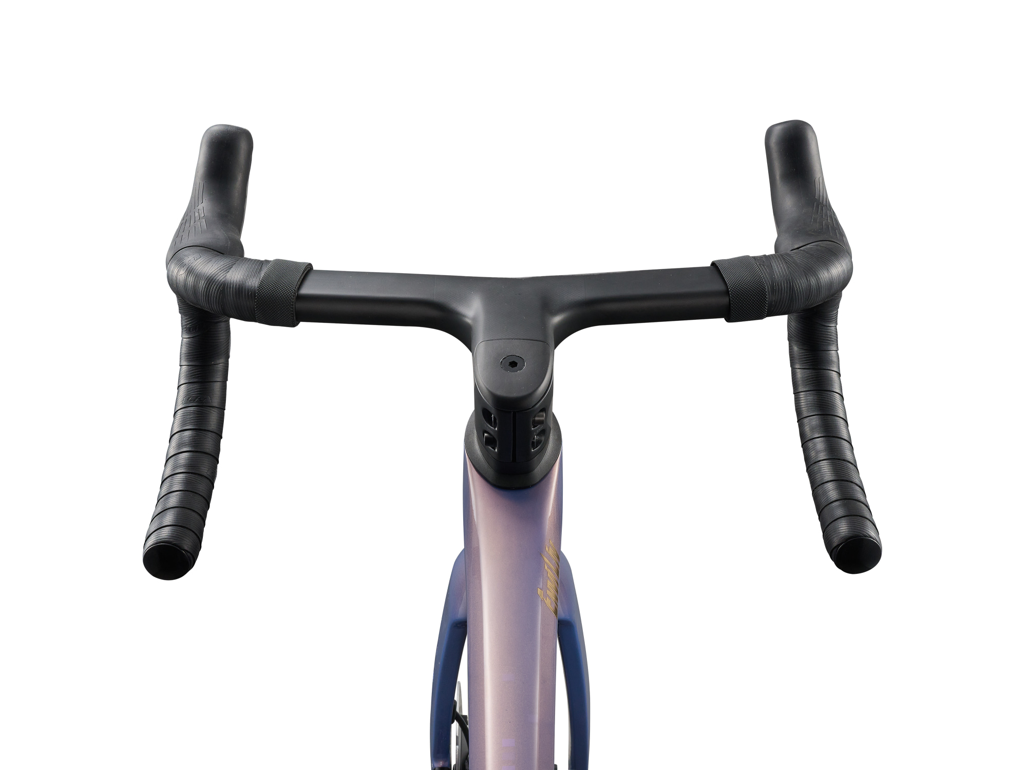 Liv Enviliv Advanced Pro 0 in Ember Violet mit Aero-Lenker und integriertem Cockpit.
