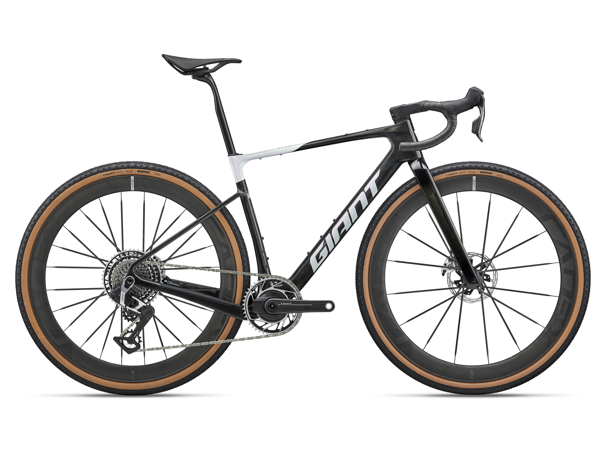 Giant Revolt Advanced SL 0 Gravelbike in Schwarzgrau mit sportlicher Geometrie und Scheibenbremsen