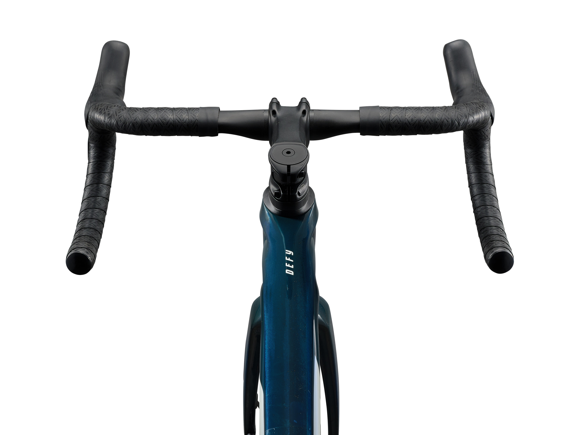 Detailansicht Giant Defy Advanced PRO 0 Carbon-Rennrad, Lenkereinheit, Ansicht von oben