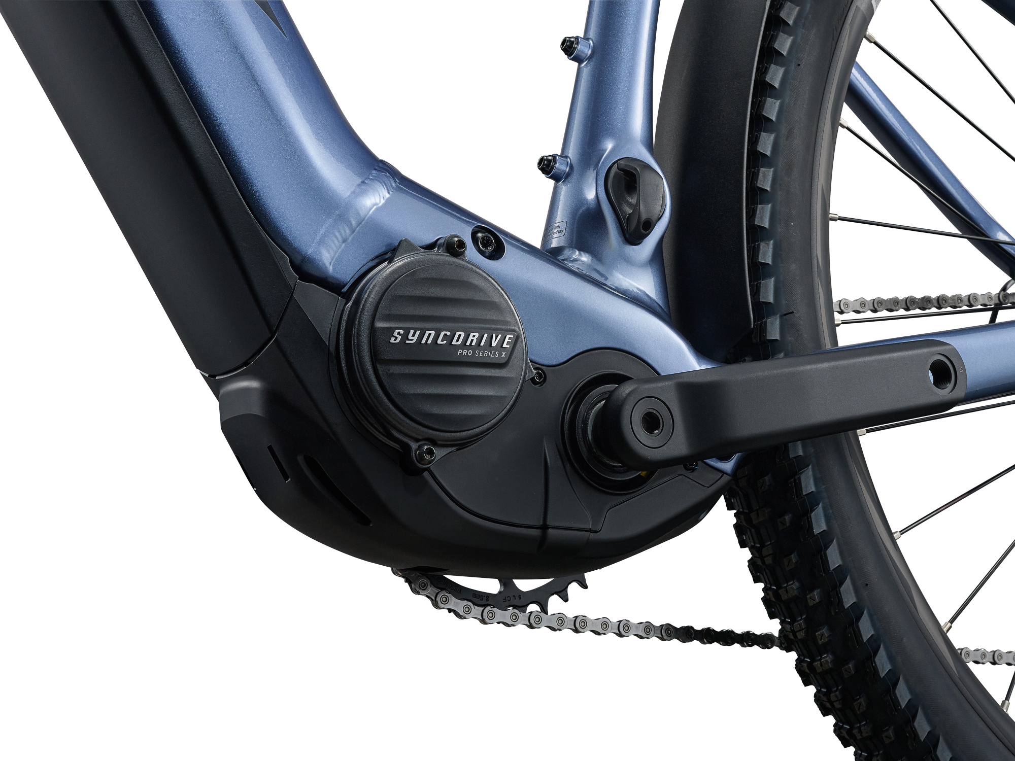 Giant Fathom E+ 1 EX E-Mountainbike in Thundercloud mit SyncDrive Motor und integriertem Akku.