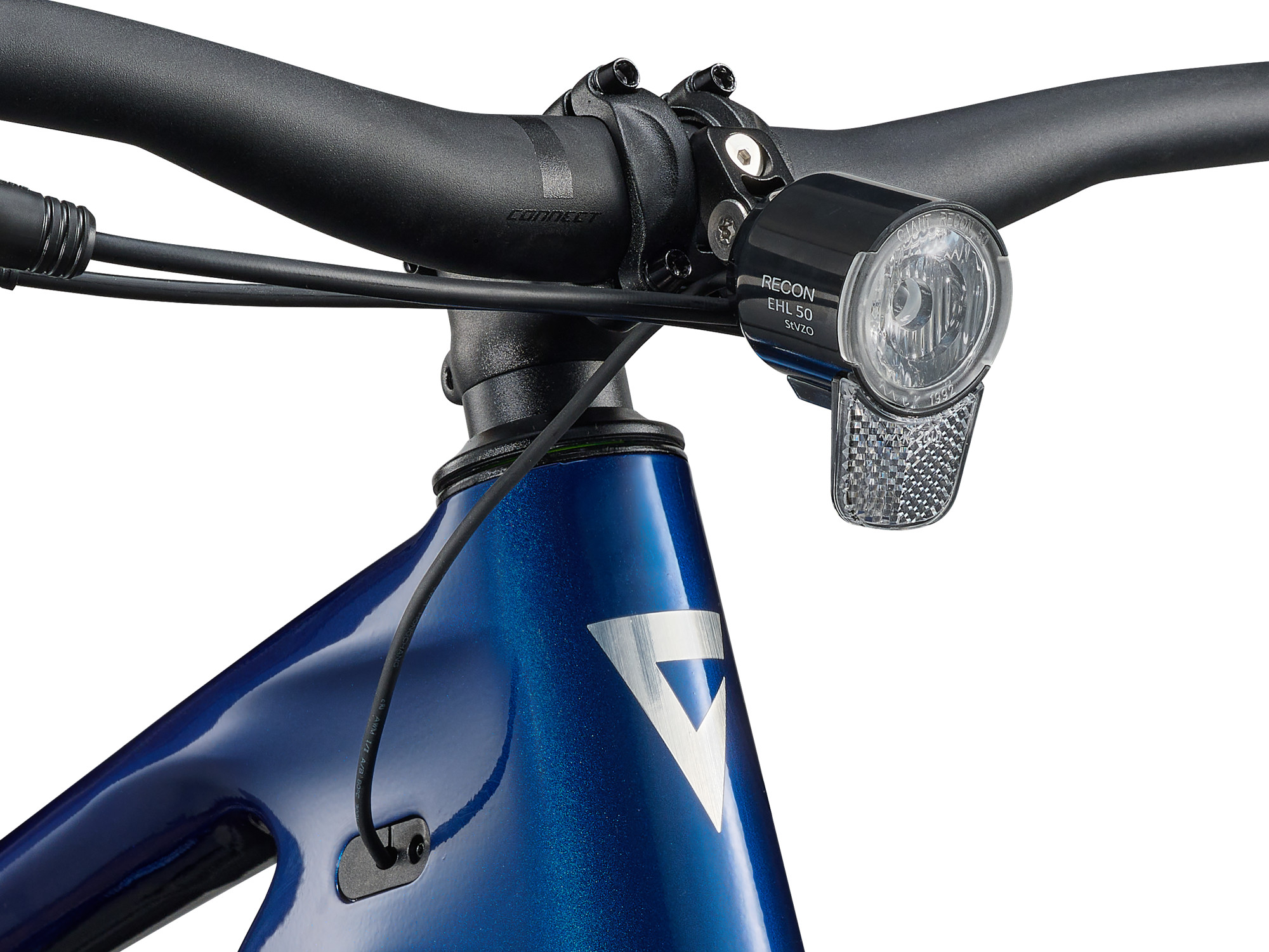 Giant E-MTB Talon E+ EX Hardtail, Detailansicht vordere Lampe
