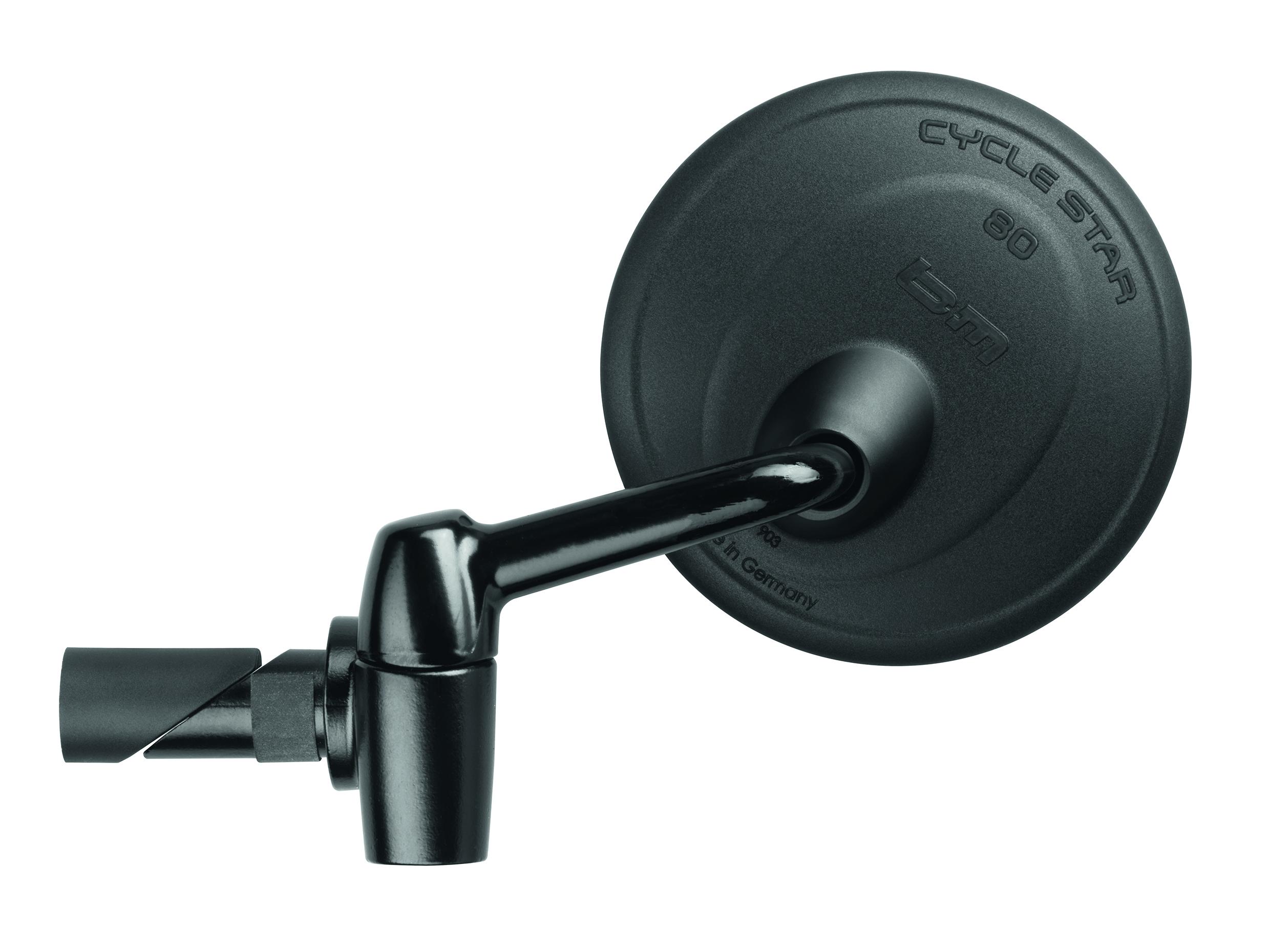 Busch und Müller Velorückspiegel Cycle Star in schwarz mit Lenkerinnenklemmung