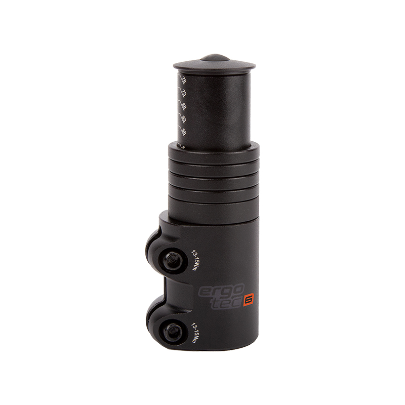 Ergotec Ahead Adapter Lenkererhöhung in schwarz mit diversen Spacern und Safety Level 6